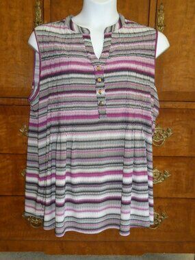 Westport 1962 Women's Plus Sleeveless Blouse Size 3X